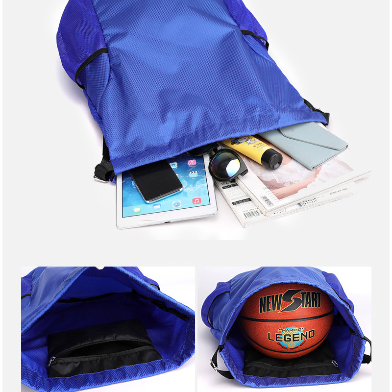 Trekkoord Zak Rugzak Mannen En Wome Eenvoudige Rugzak Grote Capaciteit Trekkoord Fitness Sporttas X402A