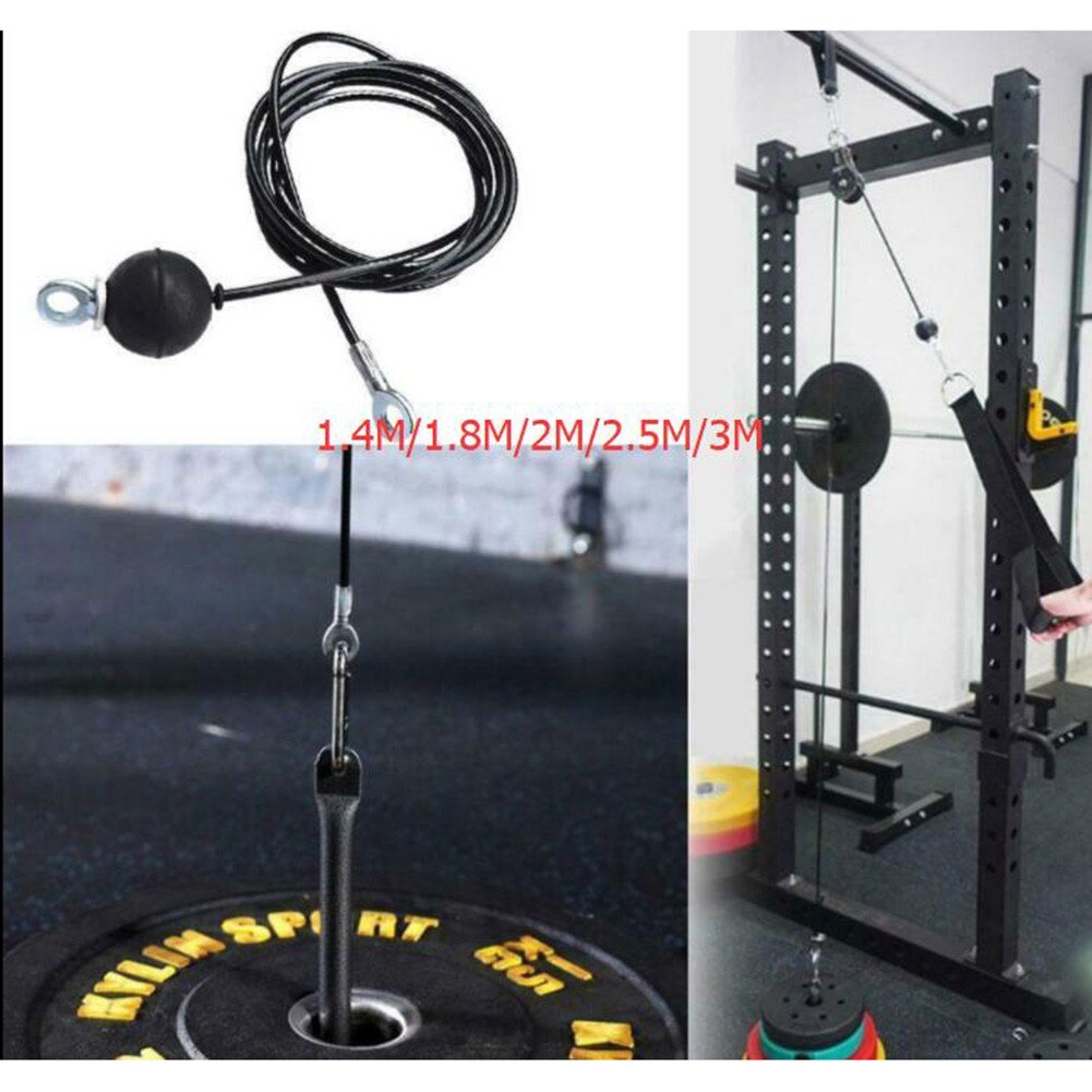 Câble de Fitness d&#39;intérieur en acier pour poulie, 1.4M, 1.8M, 2M, 2.5M, Kit de bricolage, poids multiple, poulie de Fitness
