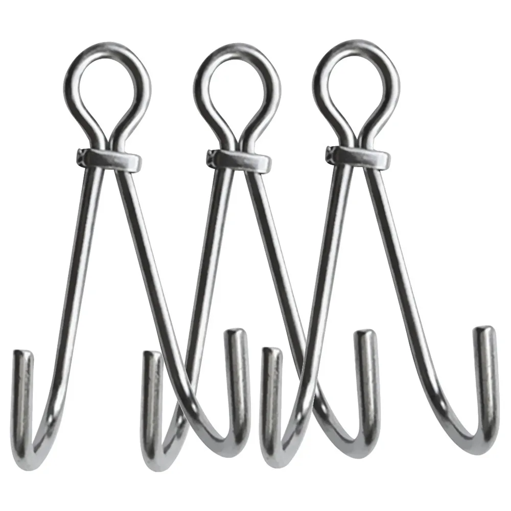 13.5cm Scuba Dive Reef doppio gancio attrezzatura di sicurezza deriva corrente gancio per immersione Kayak canoa attrezzatura Hardware accessorio: 3 PC