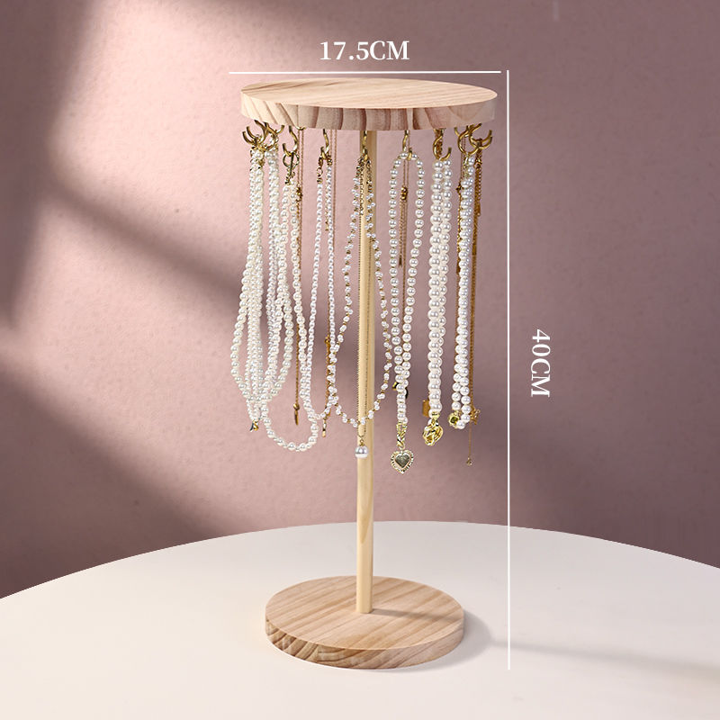 Sieraden Organisator Display Ketting Houder Ketting Hanger Sieraden Display Stand Kettingen Oorbellen Hanger Armbanden: Black