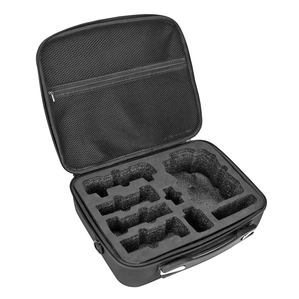 Pu stødsikker opbevaringspose håndtaske kuffert bæretaske til hubsan zino h117s 4k almindelig pu modtagelseskasse god tekstur