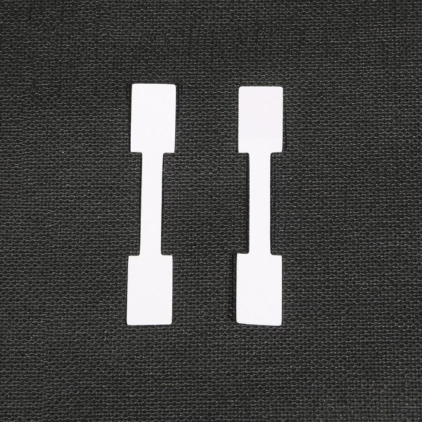 100PCS White Paper Jewelry Display Card Labels Ring Sticker Hangtag Blank Paper Price Tag Labels Packaging: 6.7x1.2cm