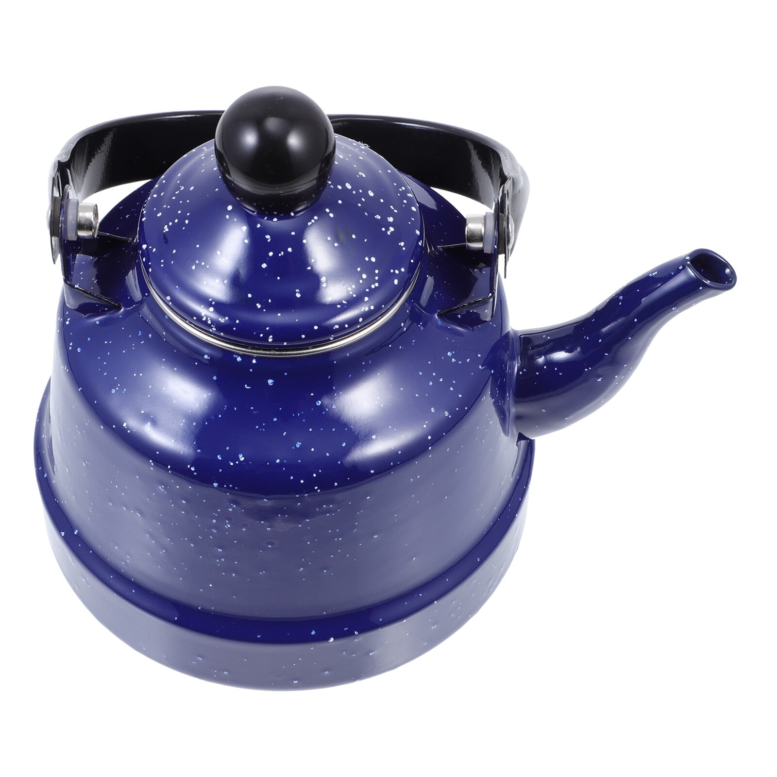 Pocking Pattern Teapot Household Tea Serving Pot Tea House Restaurant Teapot: Blue