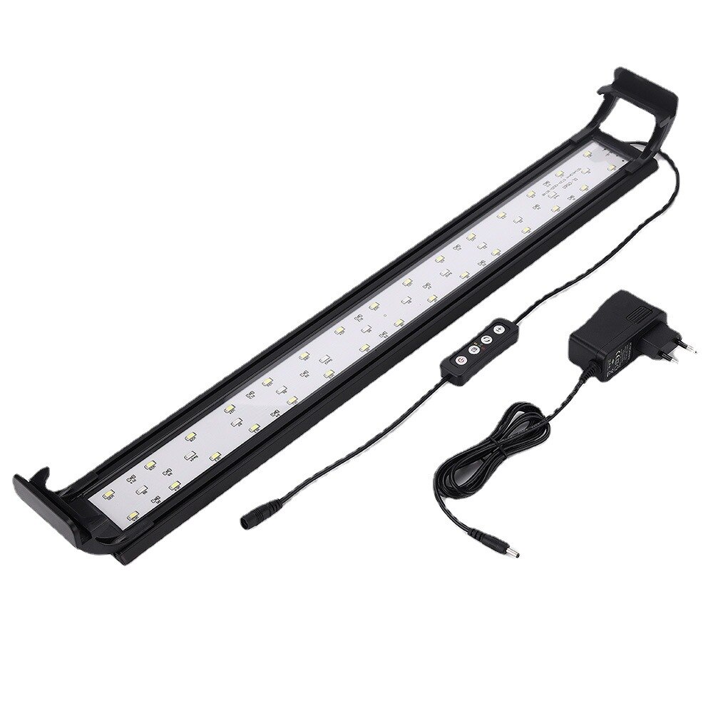 AC 110V-240V Full Spectrum Planted Aquarium LED Lighting 20-63cm Fish Tank Light External Controller With Extendable Brackets