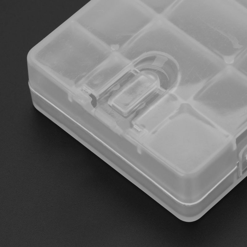 Hard Plastic Transparante Opbergdoos Case Cover Houder Voor Aa/Aaa Batterij