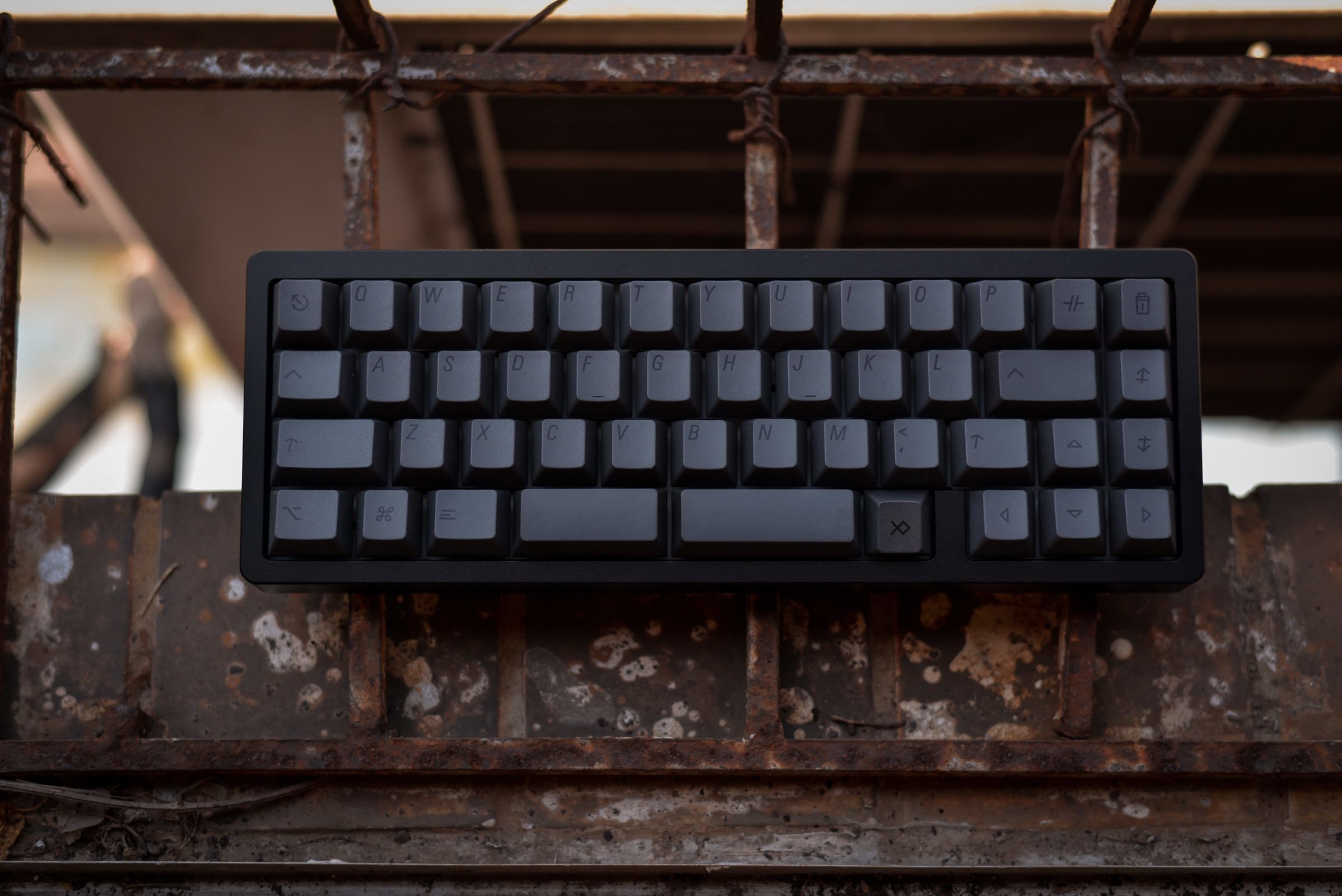 Keebox Shenpo Black on Black BOB Keycaps Cherry Profile Full Set PBT Keycaps DYE SUB Mechanical Keyboard Keycaps