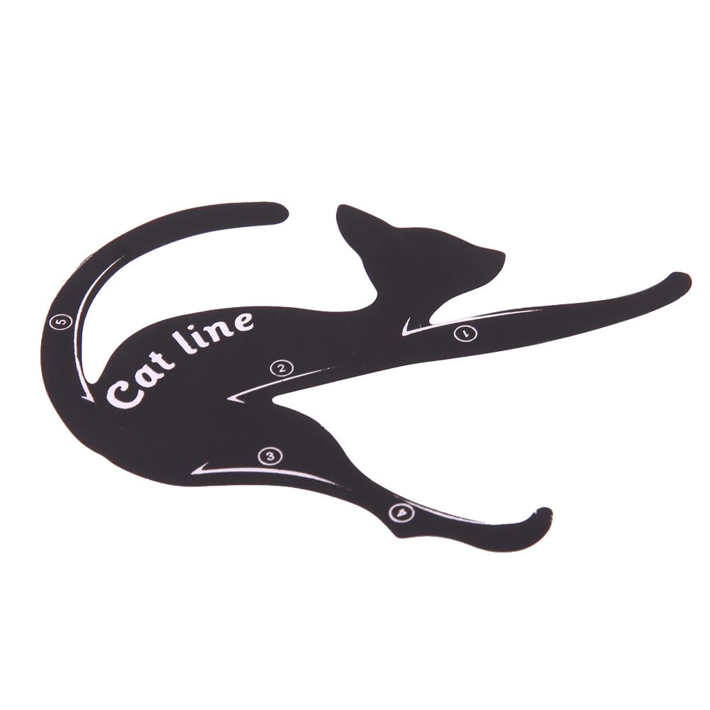 2 stk/sæt kat form eyeliner stencil eye liner modeller værktøj pro øjenbryn skabelon værktøj nybegynder makeup eyeliner hjælp til kvinder piger