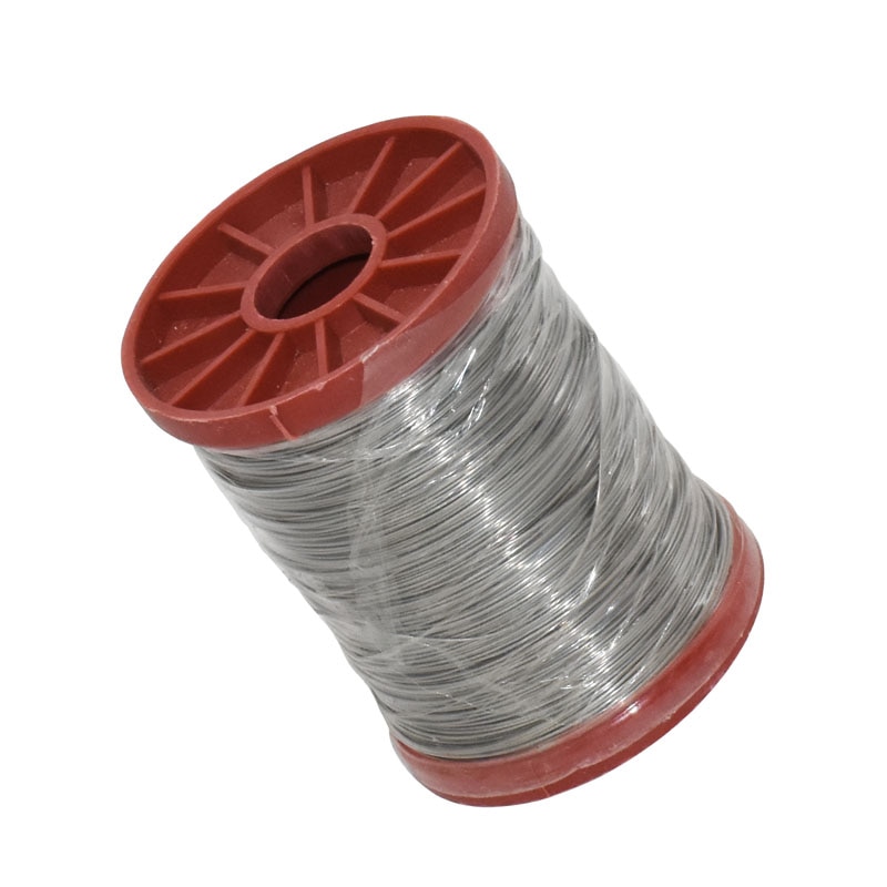 1 rollo de alambre de hierro/acero inoxidable para apicultura, 0,5mm, 500g, marcos de colmena, herramienta de base, equipo de Apicultura