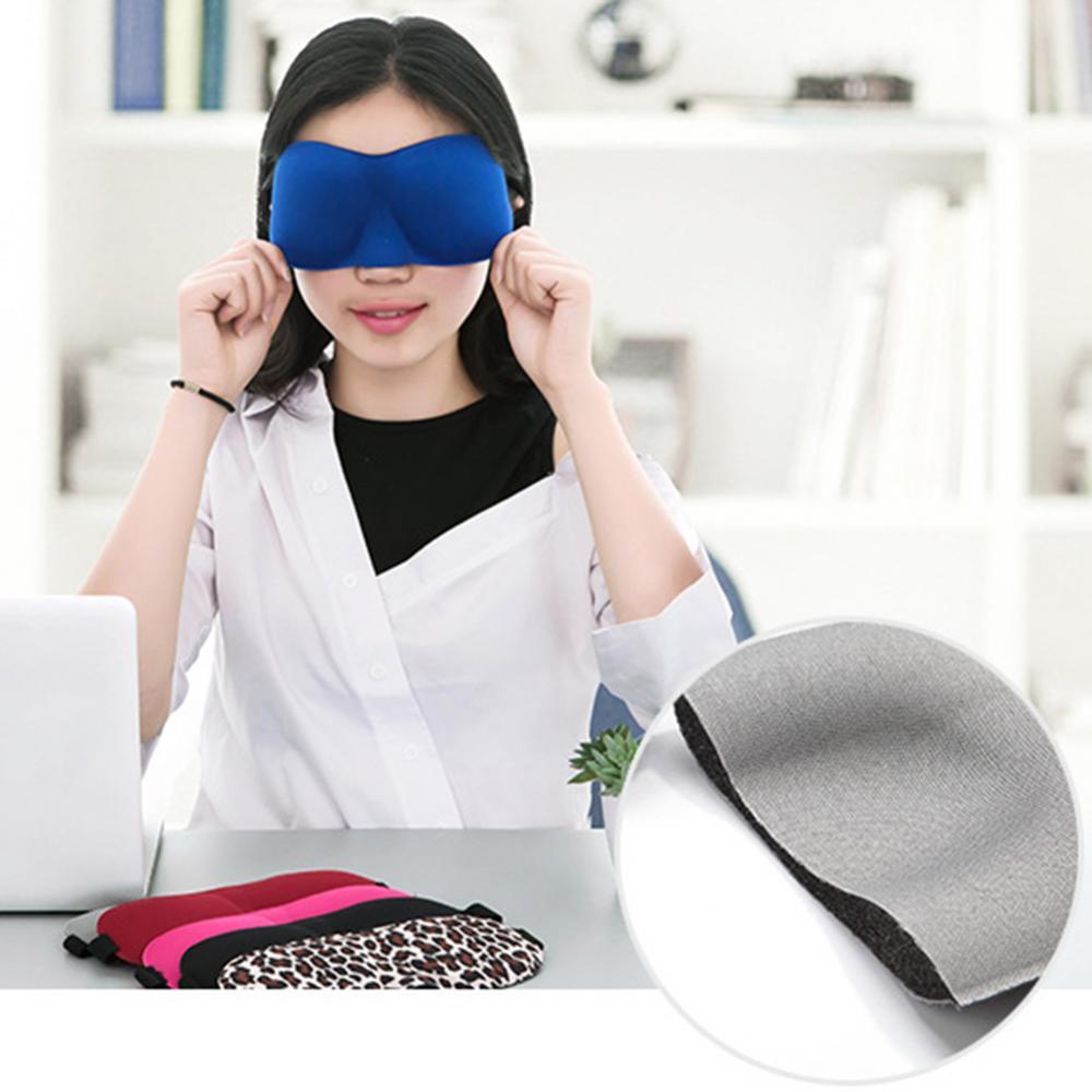 Draagbare 3D Slapen Oogmasker Zacht Ademend Oogmasker Reizen Blinddoek Slaapmasker Slapen Aid Cover Light Gids Eye Relax