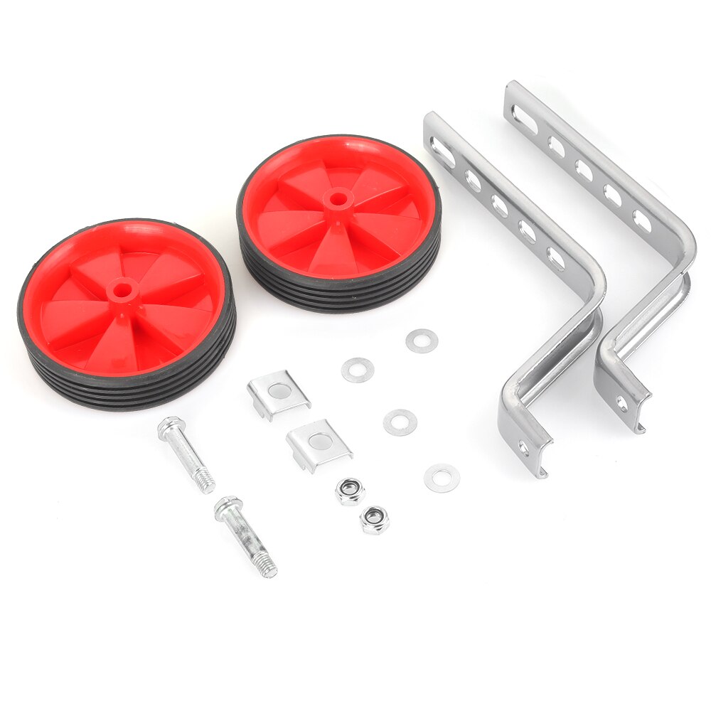 Universal Bicycle Kids Children Stabilisers Kit Bike Security Balance Auxiliary Wheel Training Bike Side Wheel Cycling Accessory: Type 1 Red