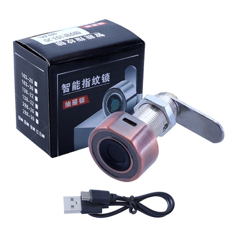 Single Open Cabinet Fingerprint Door Lock for Home Offices Gyms Swimming Pools Smart Biometric Cabinet Lock Safe