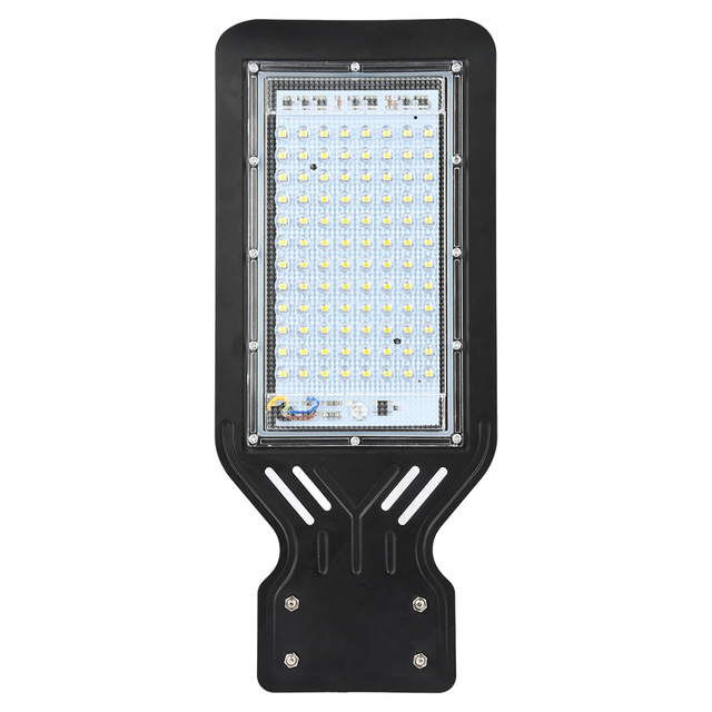 Led gadelys område parkeringsplads gård stald udendørs væg 100w lampe industrihave firkant motorvej farola vej: Sort skal / Koldt lys (110v)