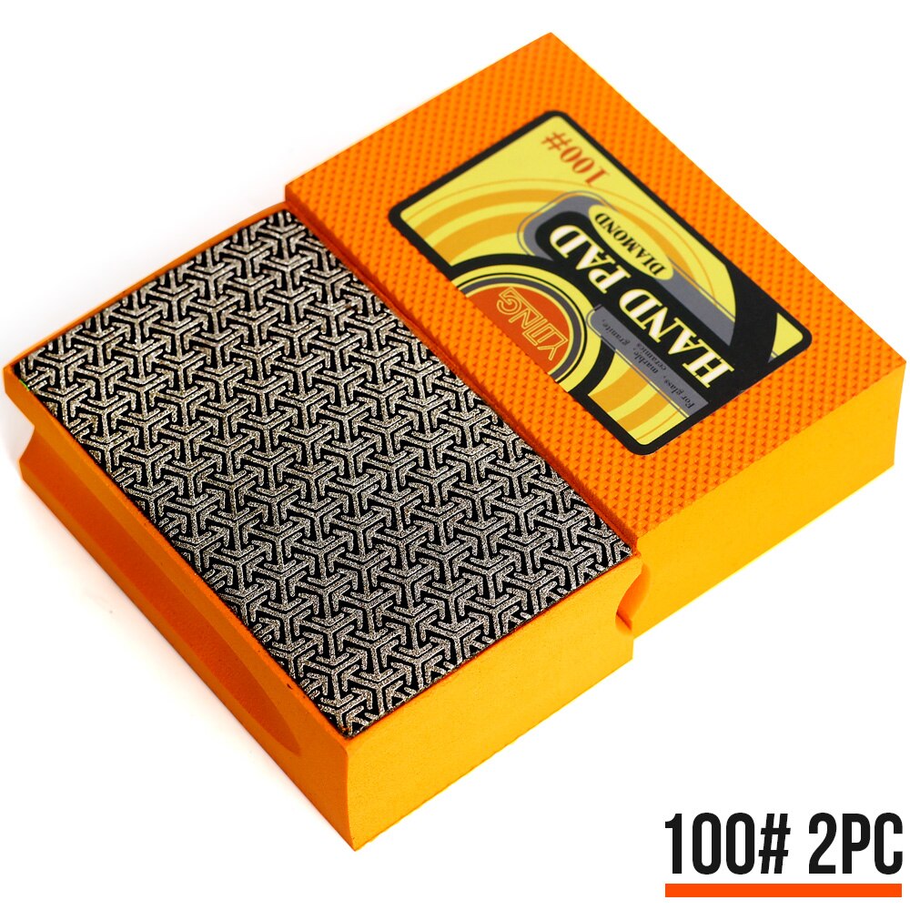 Yijing Diamant De Hand Polijsten Pads Hand Schuren Pads Voor Steen Glas Kunststeen Keuken Schoonmaken Schurende Te: 100-2pc