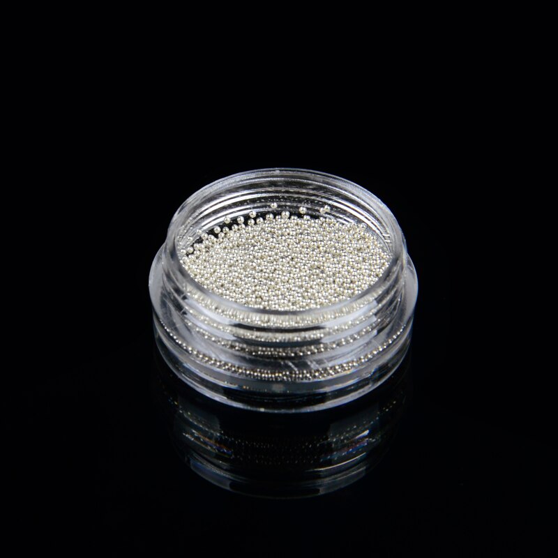 1 bouteille or argent en option Mini Caviar perles Gel vernis ongles Art conseils perle balle Pro manucure pédicure bricolage 3D décoration