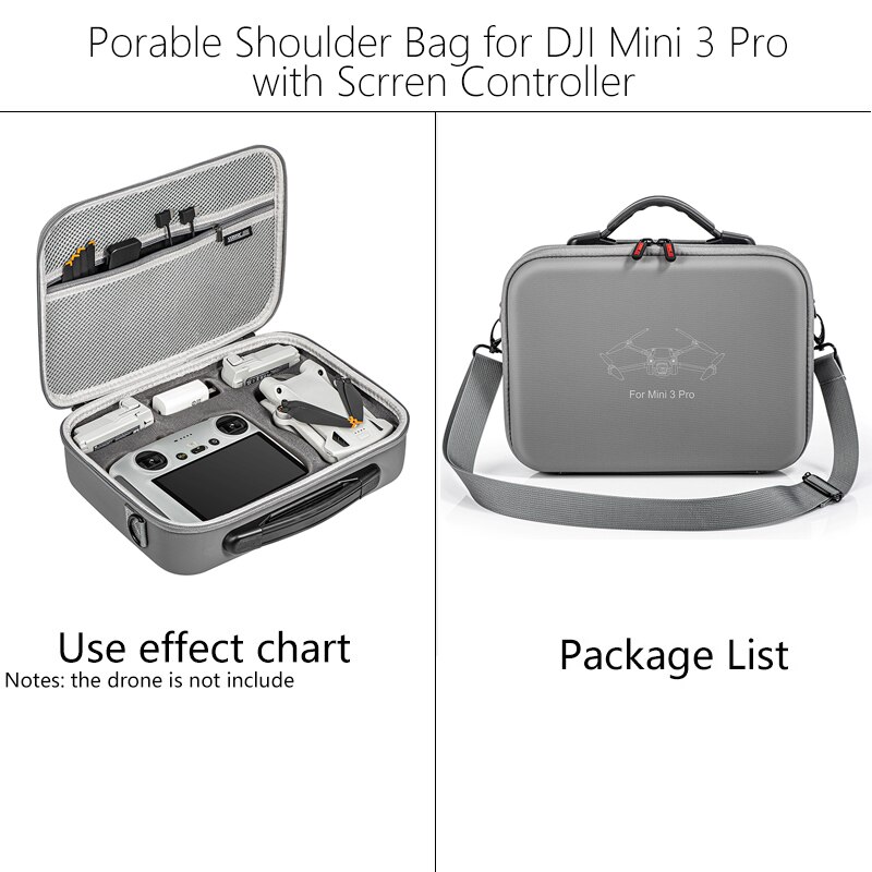 DJI Mini 2 Shoulder Bag Handbag PU Portable Carrying Case Mavic Mini Drone Accessories Storage Bag Mini SE 3 PRO Safety Case Bag: Shoulder Bag2-MINI 3