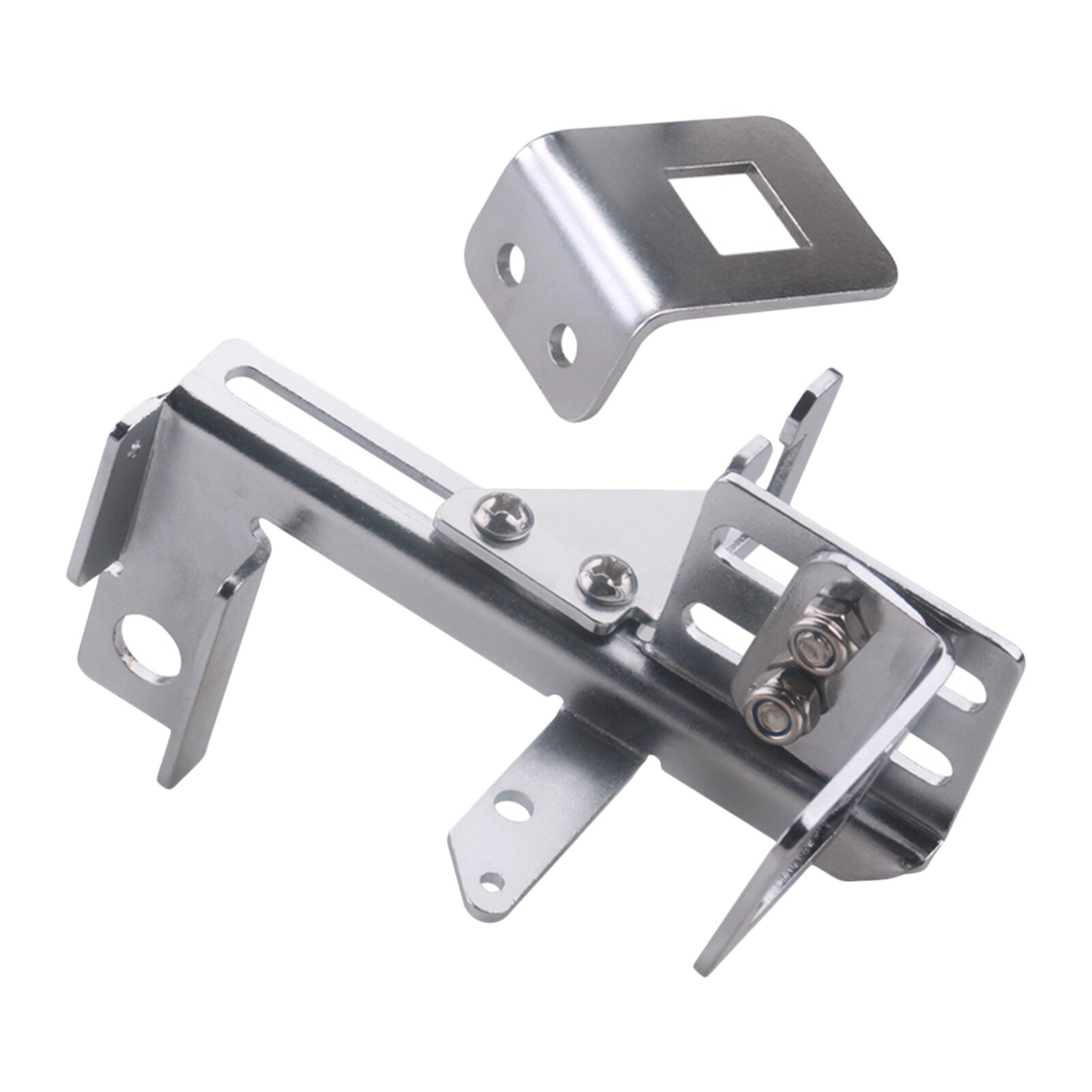 Chrome Throttle Cable Kickdown Bracket Assy for Chevrolet SBC Holley