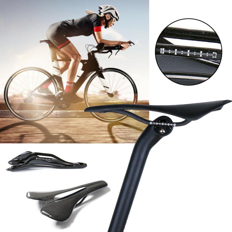 Bicycle Saddle 110g Ultra-light And Non-standard Full Carbon Fiber Seat Mountain Road Bike Bicycle Racing Hollow Seat Saddles