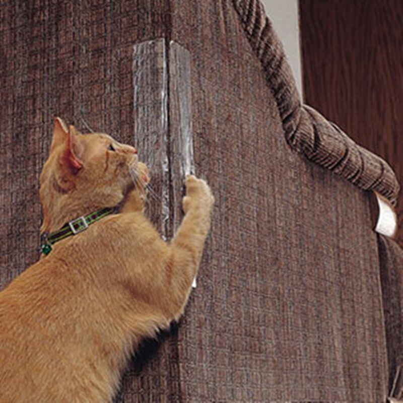 Juego de 2 uds antiarañazos guardia de mascotas gato rascador adhesivo Protector de esquina PVC rascadores para gatos muebles sofá Protector gatito pata Pad
