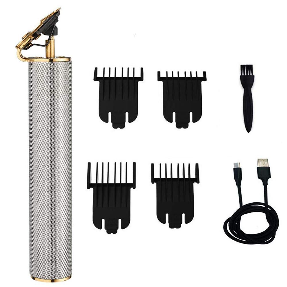 JM700AL elektryczna maszyna tnąca robić włosów z niskim poziomem hałasu akumulator bezprzewodowy blisko cięcia T ostrze włosów mężczyzna trymer robić brody: Pomarańczowy