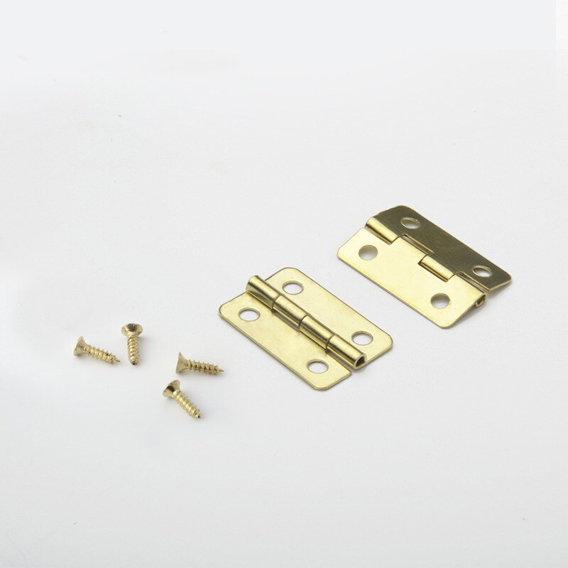 Mini charnières miniatures en bois, petit boîtier en bois, à ouverture plate, 20 pièces