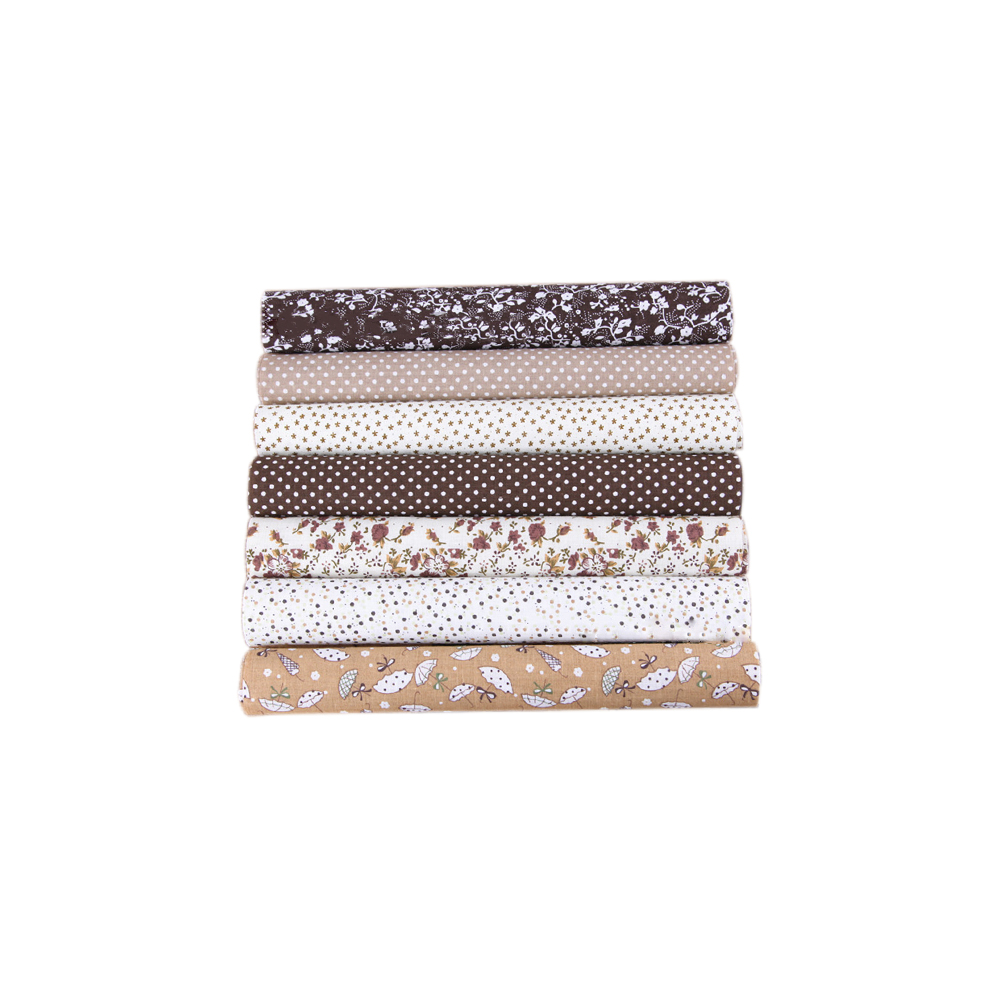 7 pièces bricolage à la main pur coton tissus Patchwork tissu groupe coton tissu bricolage fleur motif manuel tissu 50*50cm