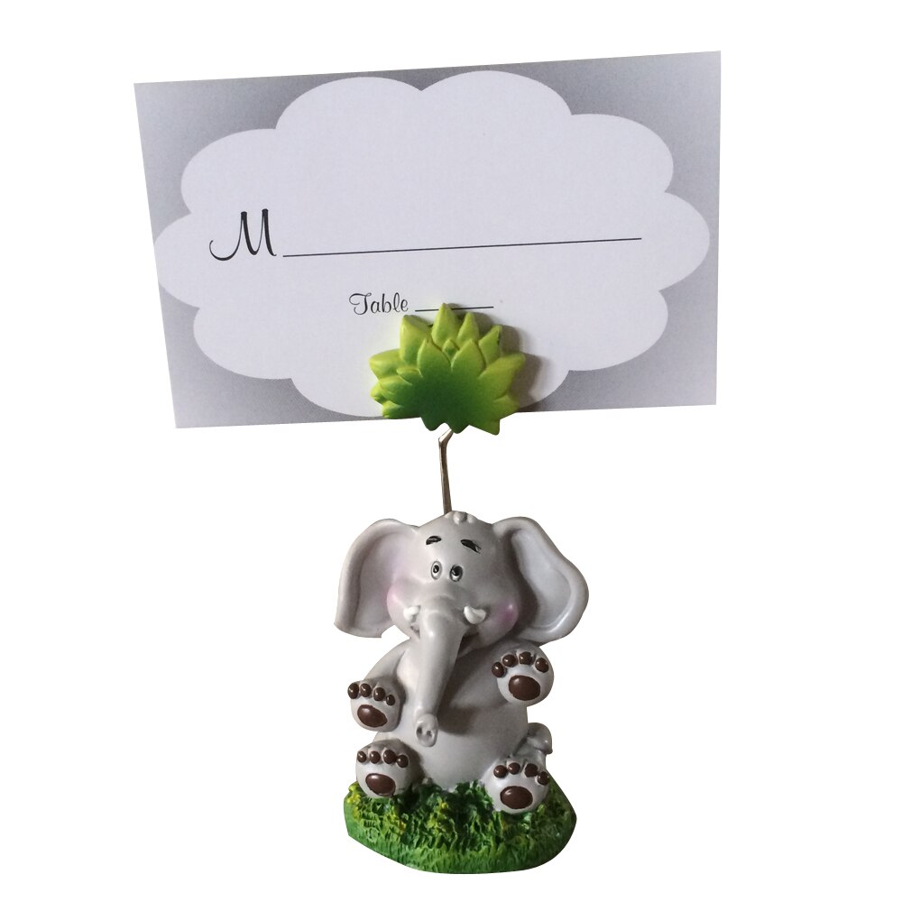 12 Unique Wedding Place Card Holders Table Decor Rustic Placecard Holders Woodland Garden Nautical Baby Tea Party Name Holders: Baby elephant