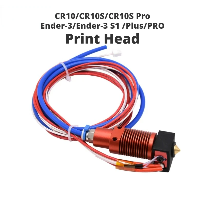 Creality CR-10S/Pro CR-10 MAX CR-10S pro V2 Upgrade-Hotend-Kit – verschleißfeste Messing-Düse mit 0,4 mm Durchmesser für 3D-Drucker