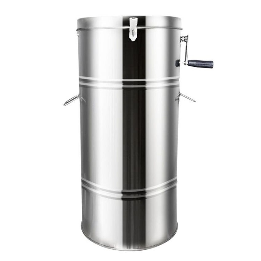 20KG Honey Extractor Two Frames Stainless Steel Large Capacity Honey Extractor Manual Processing Centrifuge Beekeeping Equipment