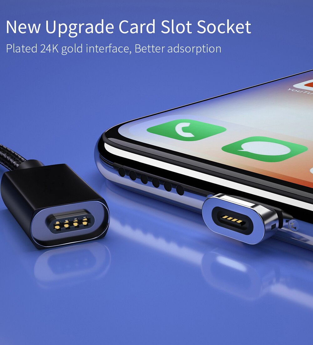 S Magnetische Kabel Micro Usb Type C Voor Micro Usd Kabel 1M 3A Snel Opladen Draad Type-C magneet Charger Datum Telefoon Kabel
