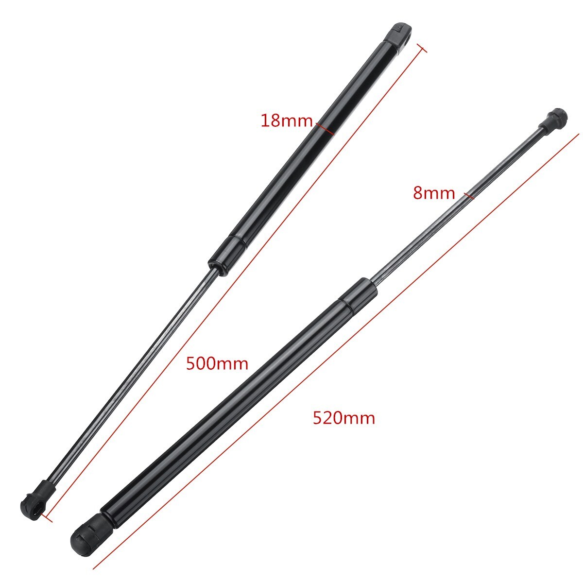 2 uds. Elevadores de apoyo para puerta trasera de coche para maletero de coche para VW para Polo Hatchback 9N 2001 6Q6827550C