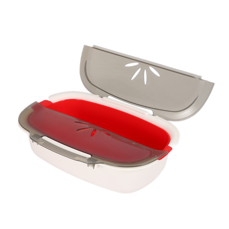 Microwave Steamer Basket Safe Non-Toxic Fish Food Microwave Oven Steamer Steaming Dish Kitchen Supplies