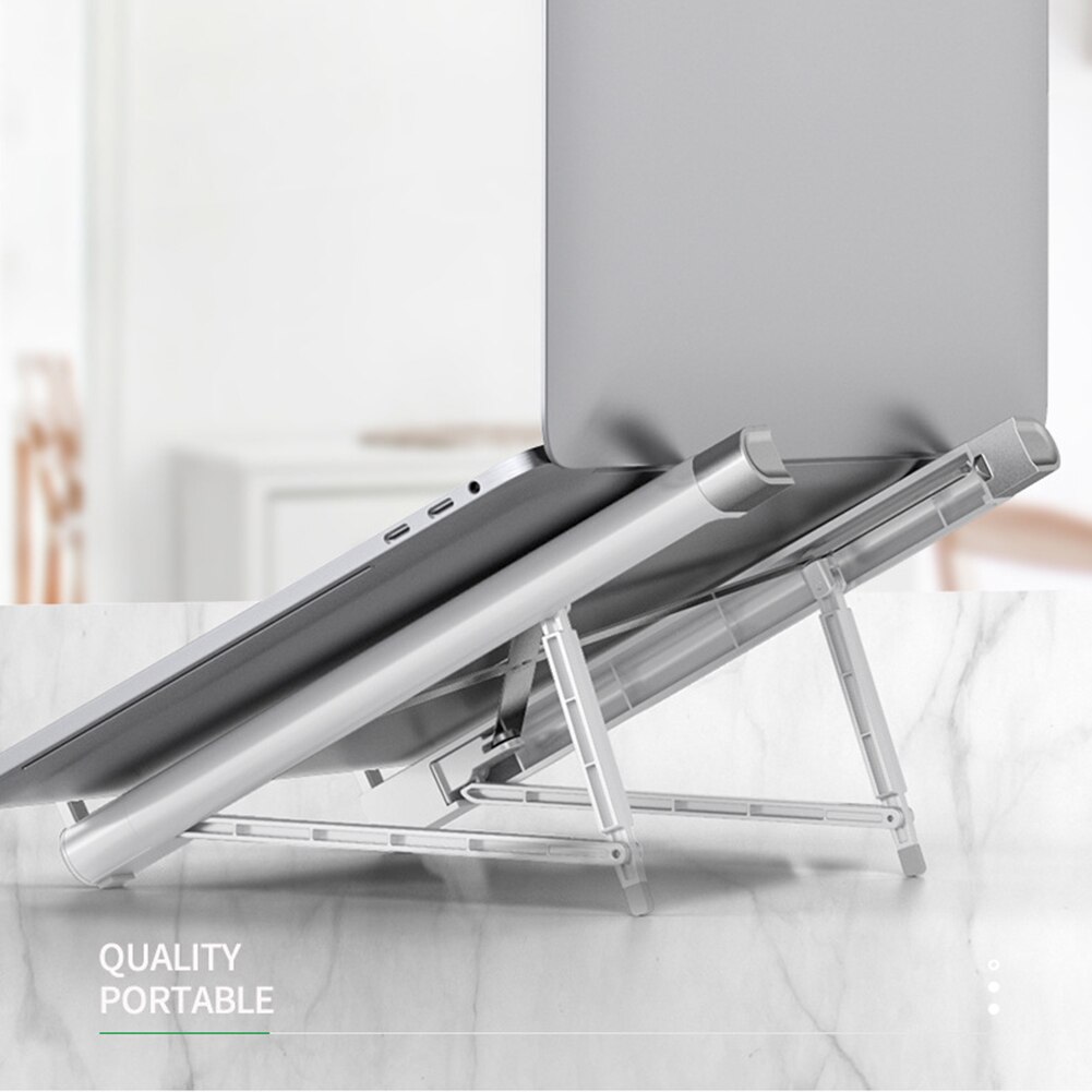 Laptop Holder Foldable Laptop Stand Adjustable Laptop Riser Bracket Notebook Cooling Rack Suitable For Notebook / Tablet / Book