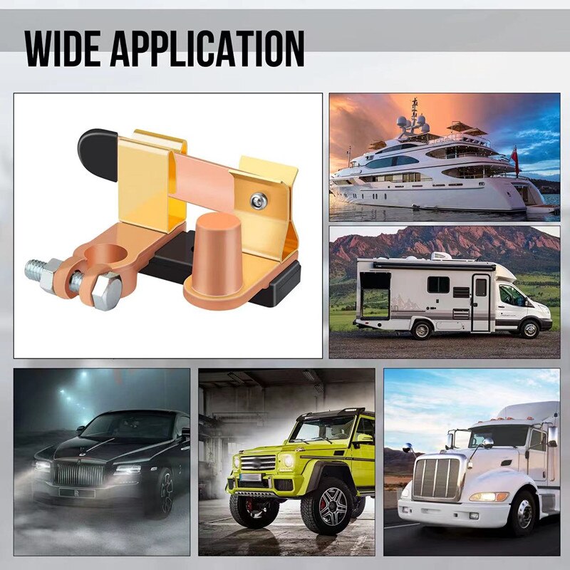 Top Post Negative Battery Disconnect Switch 12V/24V 250/750A Knife Blade Isolator Power Cutoff Switch for Marine Car Boat RV ATV