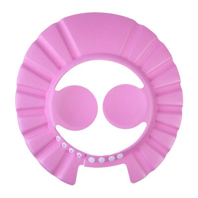 Verstelbare Baby Shampoo Cap Kinderen Wash Hair Eye Oor Protector Hoed Waterdichte Baby Bad Douche Oor Schild Caps Zwemmen Bescherming: Rose Red