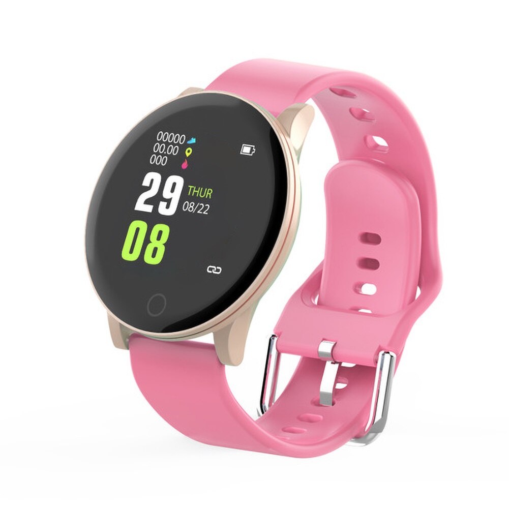 Vandtæt smartwatch mænd blodtryk kvinder sport puls fitness tracker armbånd til android ios smart watch runde