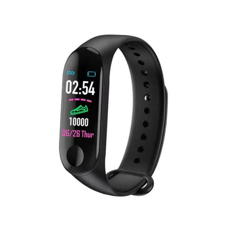 M3 plus smart armband smart armband med ersättningsremmar smart band pulsaktivitet fitness tracker smart watch  m3 pro: Svart