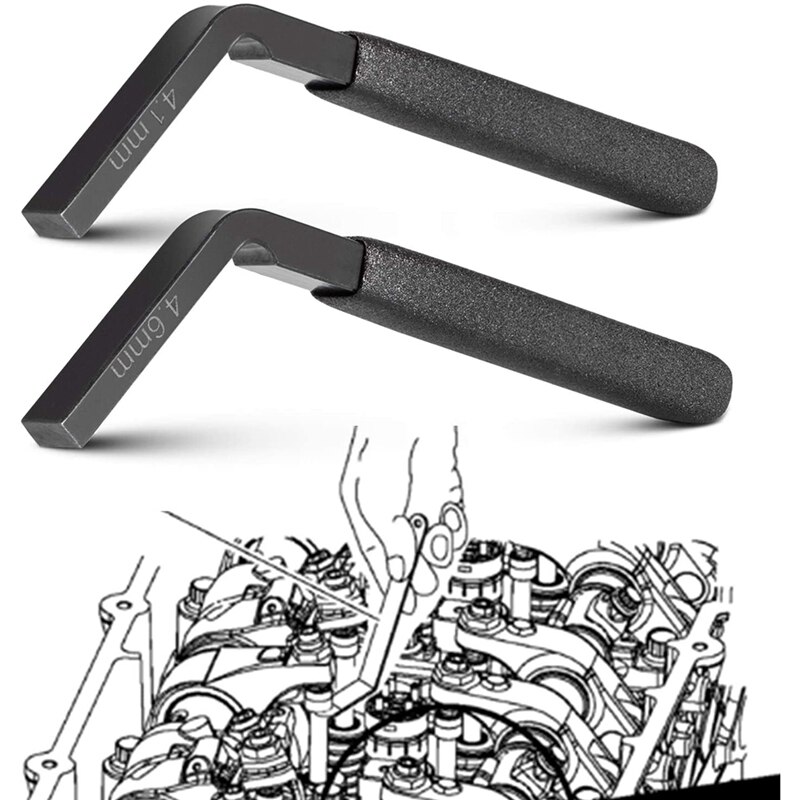 for Detroit DD13 DD15 DD16 Engine Brake Adjustment Tools 4.6MM 4.1MM Heavy Duty Brake Lash Feeler Gauge