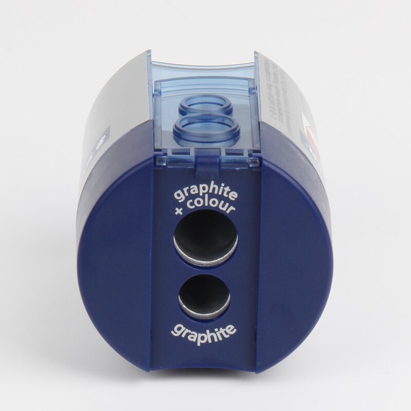 Staedtler-Sacapuntas de doble agujero giratorio, 512 001/002/128 transparencia Multicolor, 8,2/10,2mm, suministros para oficina y escuela, 1 ud.