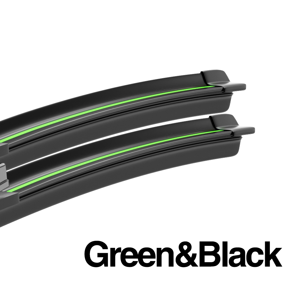 For Peugeot RCZ Front Windshield Wiper Blades 2pcs Windscreen Window Accessories: green