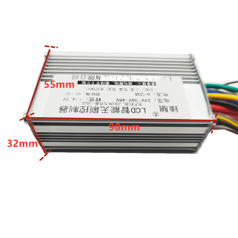 24V 36V 48V 250W 350W 20A Motorregler E-Bike/Elektroroller Bürstenloser Geschwindigkeitsregler und TF100 LCD-Display