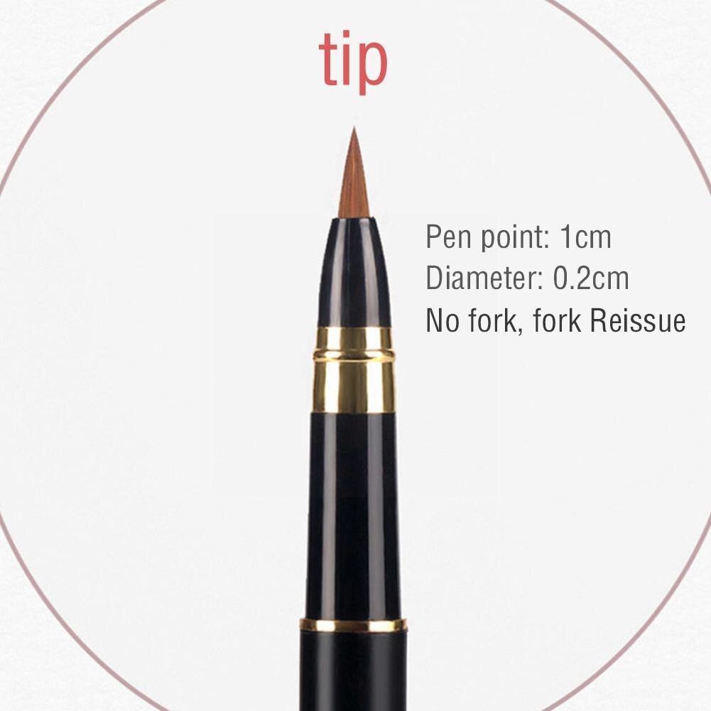 Draagbare Verf Aquarel Borstel Pen Zachte Art Tekening Chinese Pennen Fontein Inkt Navulbare Borstels School Kalligrafie Statio O4P0