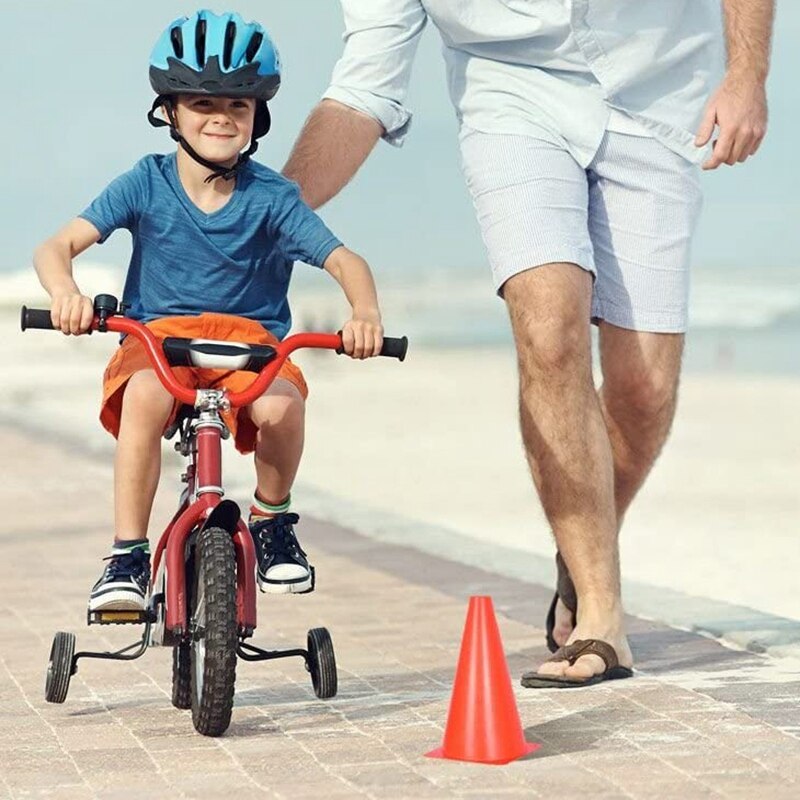 Set van 10 kegels voor voetbal, geschikt voor atletiek, kegelmarkering, voetbal, buitensporten voor kinderen