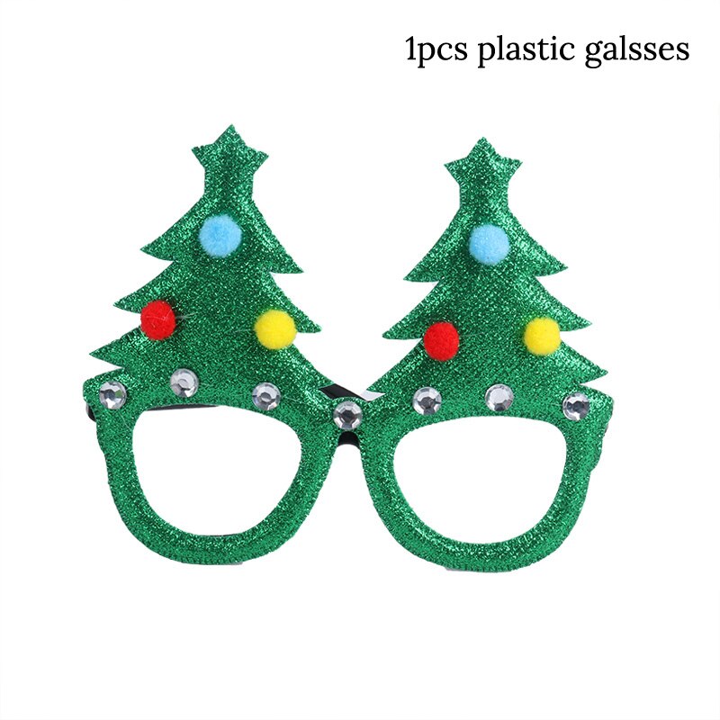 Nowy rok 2021 numer okulary ramka na zdjęcie rekwizyty do fotobudki Navidad ozdoby świąteczne szczęśliwe przyjęcie noworoczne fantazyjne okulary dla dzieci prezent: style H