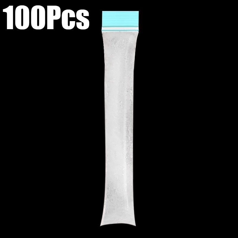 50/100Pcs Disposable Ice Popsicle Mold Bags Kitchen Ice Block Packaging Bag DIY Yogurt Juice Smoothie Bag Mould Tools: Blue