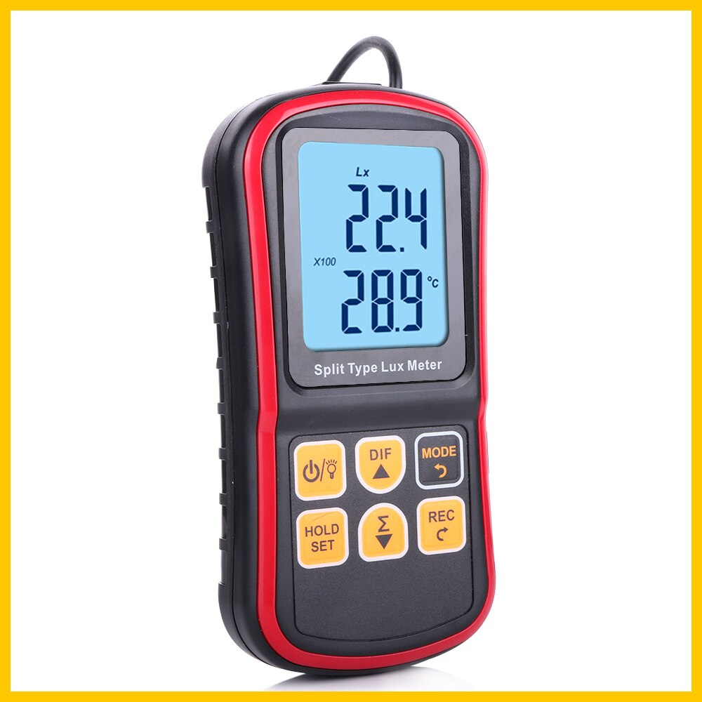 LCD Luxmeter Digital Light Meter measurement Tester Luxmeter Split Type Handheld Illuminometer 0-200000 Lux GM1030