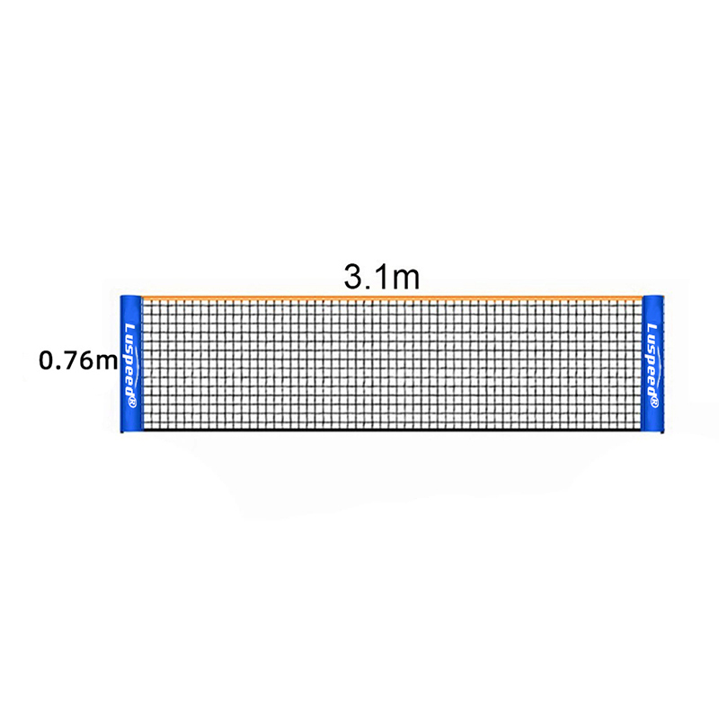 Portable Folding Standard Badminton Net Indoor Outdoor Sports Volleyball Tennis Training Square Nets Mesh: WHITE