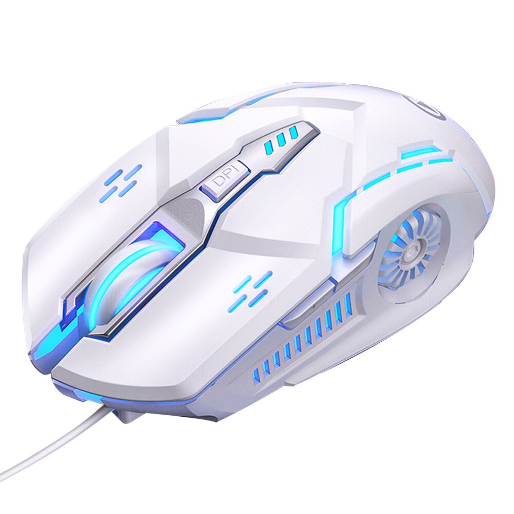 2 In 1 Combo Ajazz AK33 82 Keys Gaming Mechanical Keyboard Blue Switch Wired Keyboard and RGB Mouse G5 for Desktop PC Gamer Mice: White Mouse