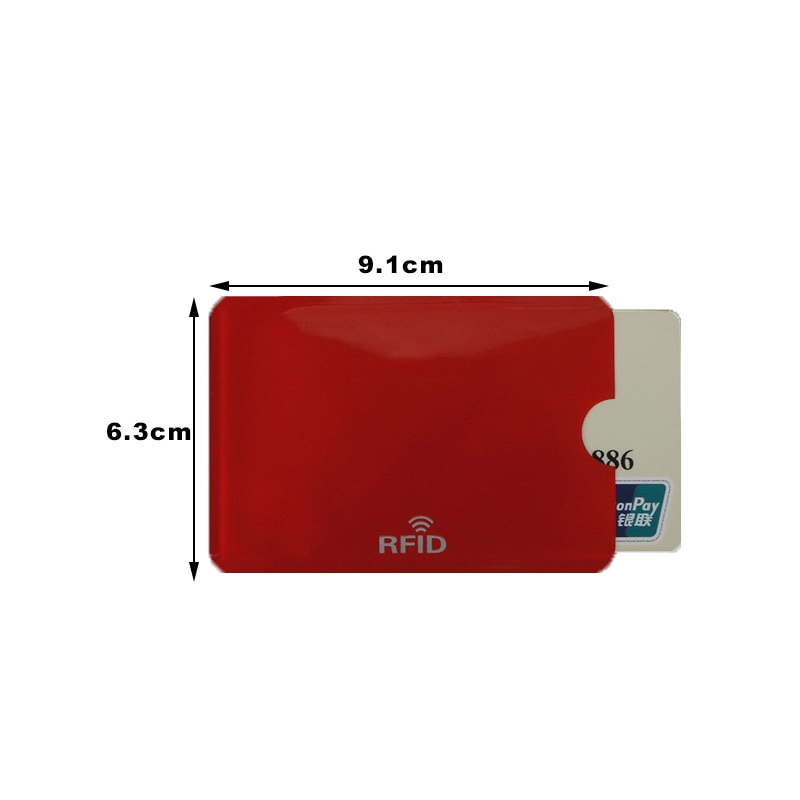 10 stk/parti anti scan rfid blocker protector kredittbankkortholder nfc skjerming kort veske beskyttelse veske veske nbag 1037