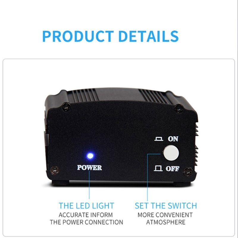 48V Phantom Power Supply with Adapter AU US EU Plug for Condenser Mic Karaoke Microphone Accessories Kit