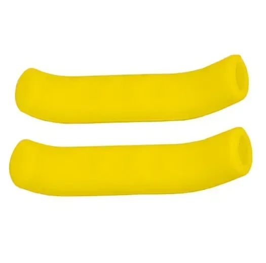 Protectores de manillar antideslizantes para bicicletas, cubiertas de palanca de freno de silicona, protectores de palanca de freno de bicicleta de montaña, cubiertas protectoras: YELLOW